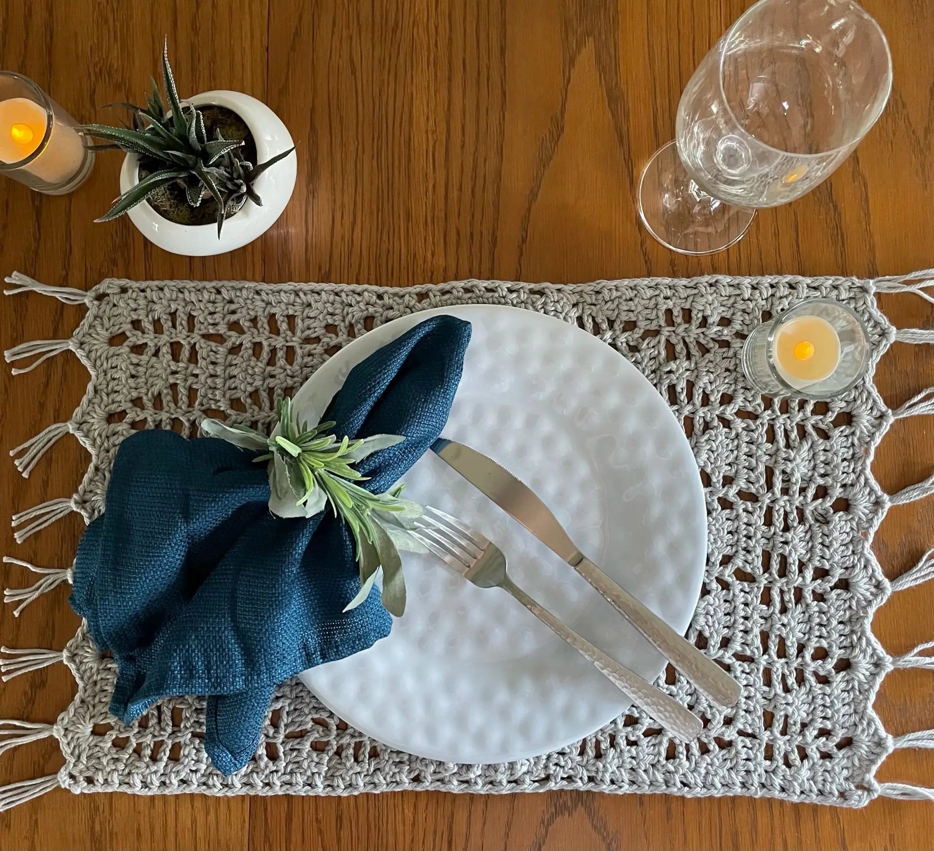 Sage Table Decor