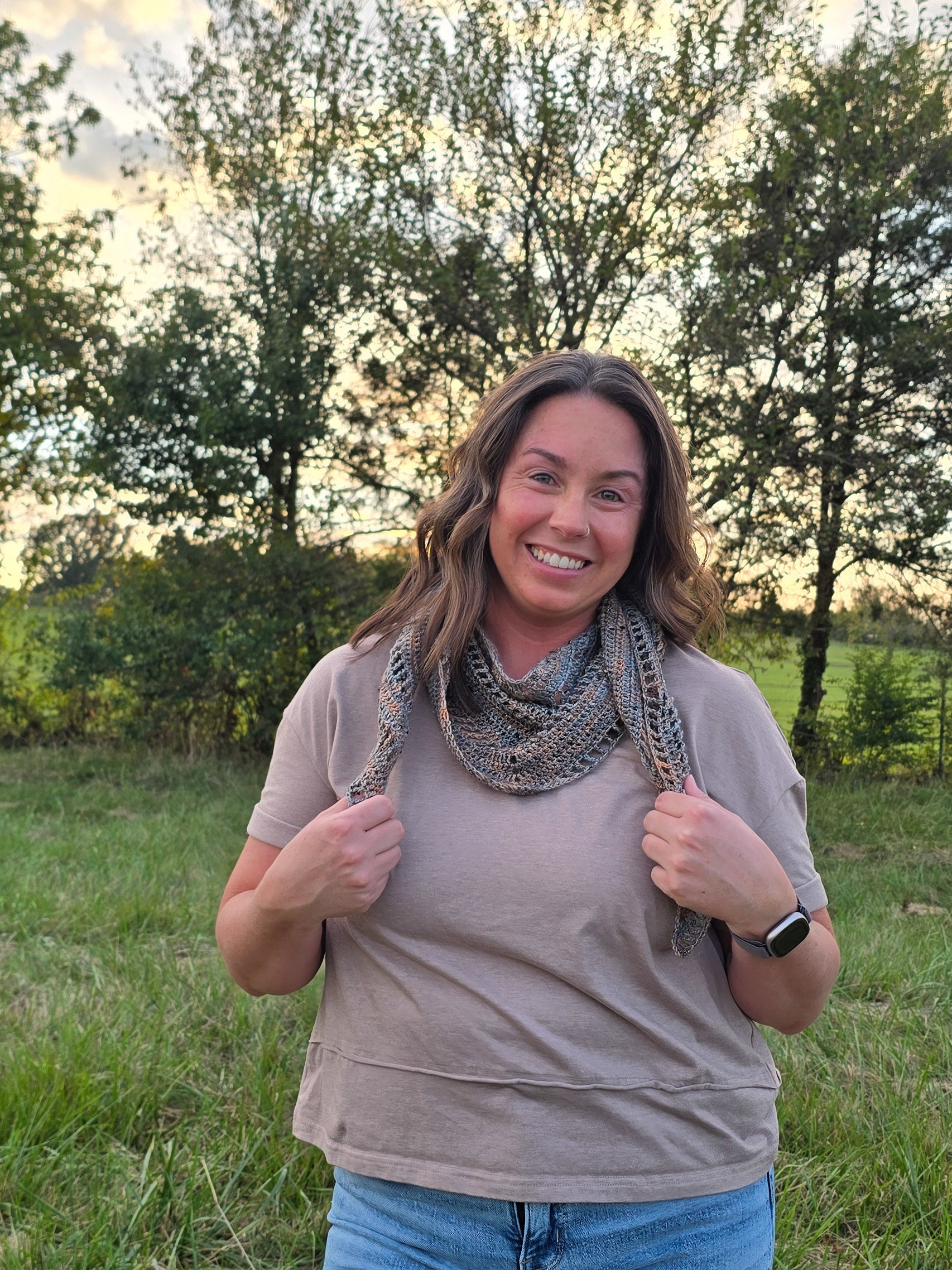 Maple Wing Scarf Crochet Pattern
