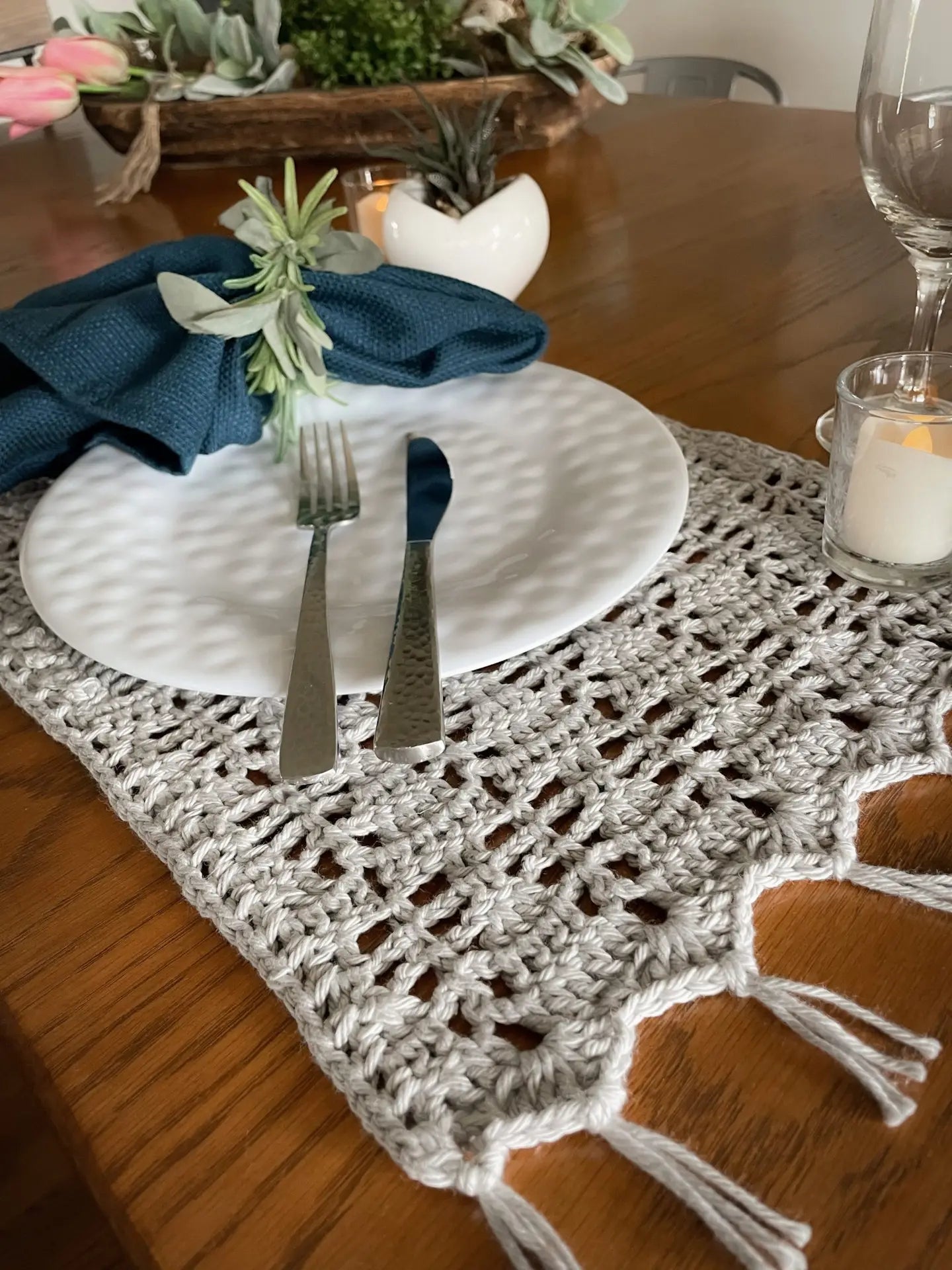 Sage Table Decor