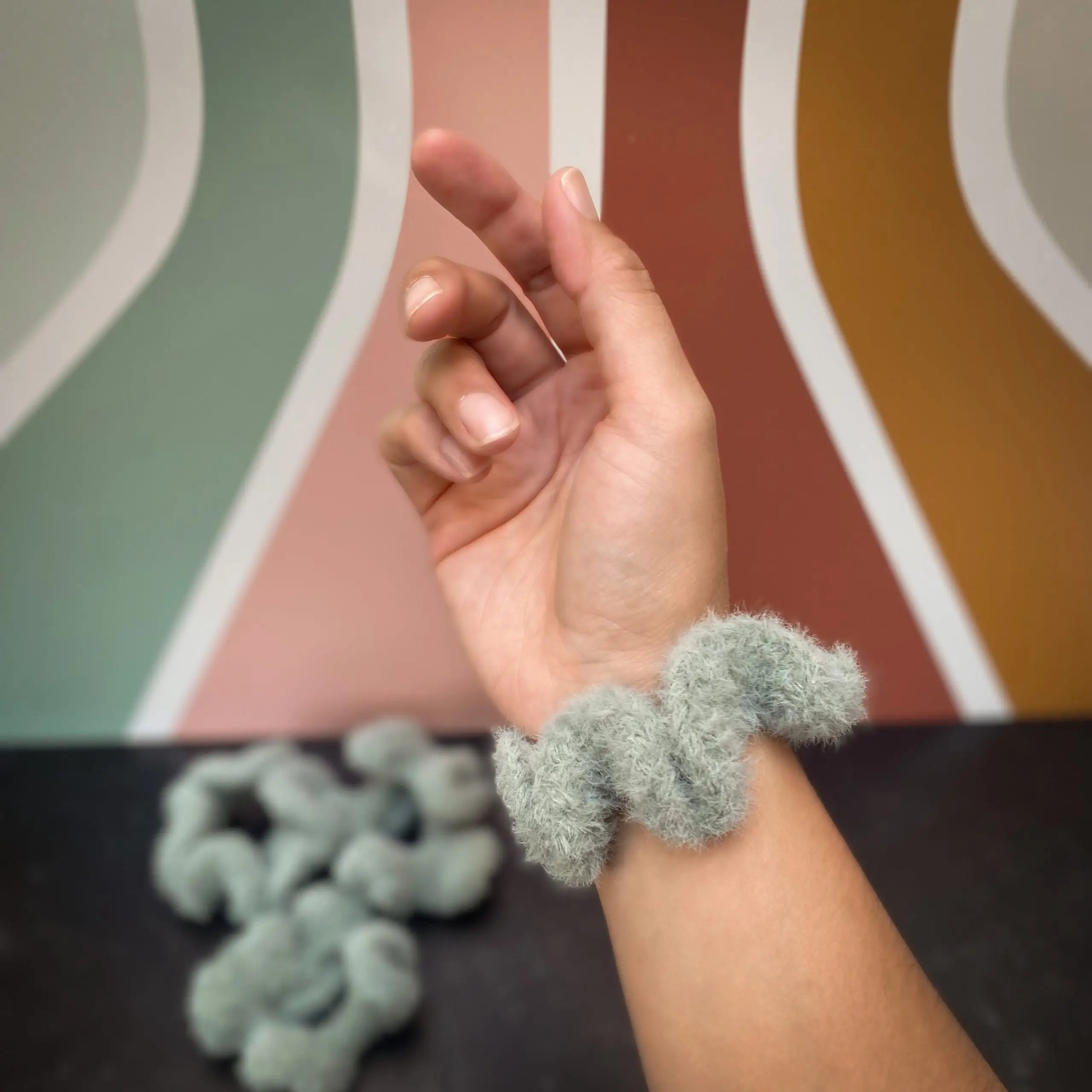 Fuzzy Scrunchie