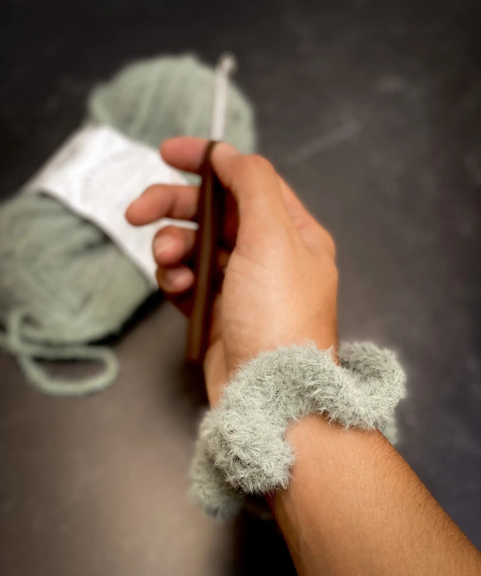 Fuzzy Scrunchie
