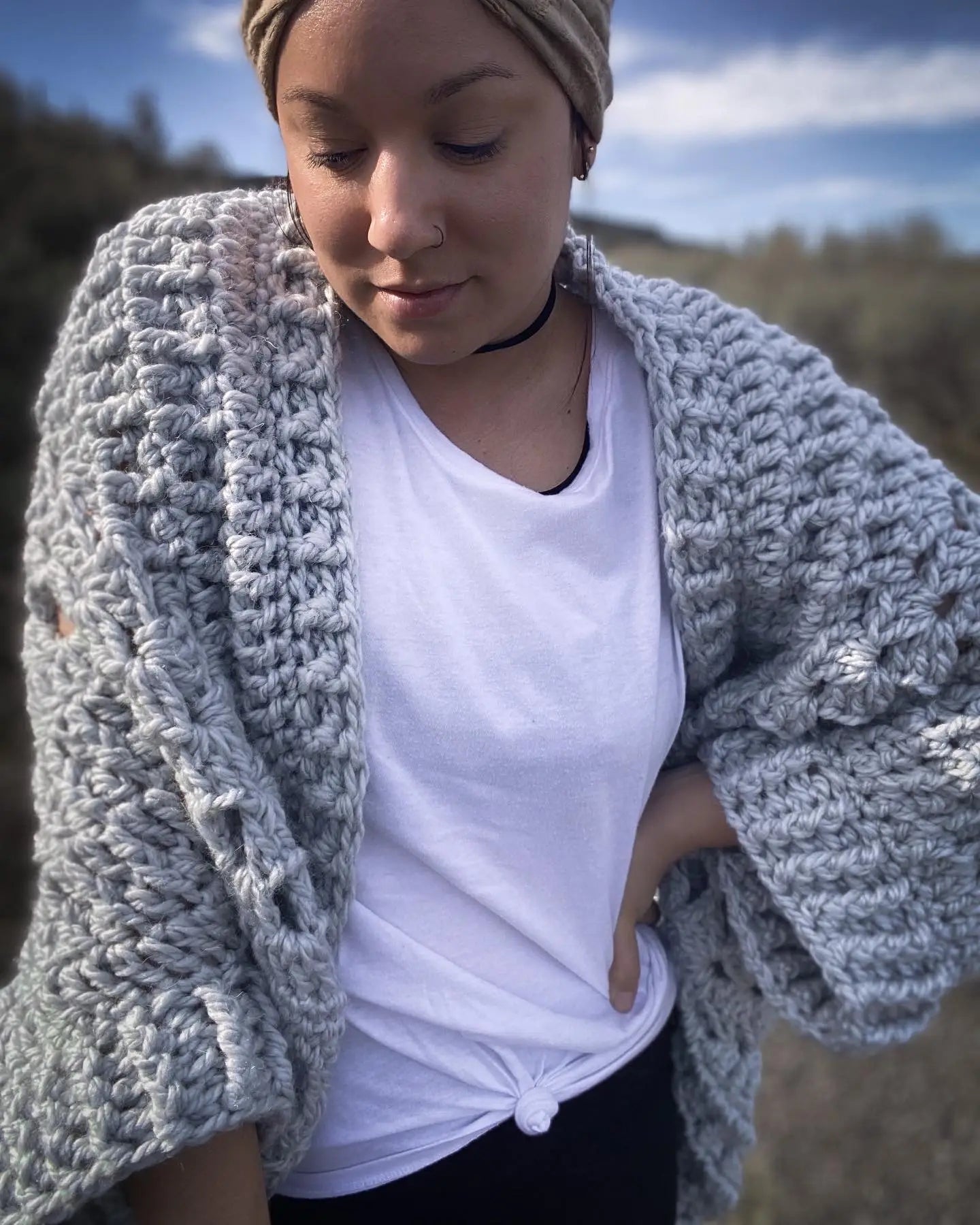 Tzigns - Sage Cocoon Cardi