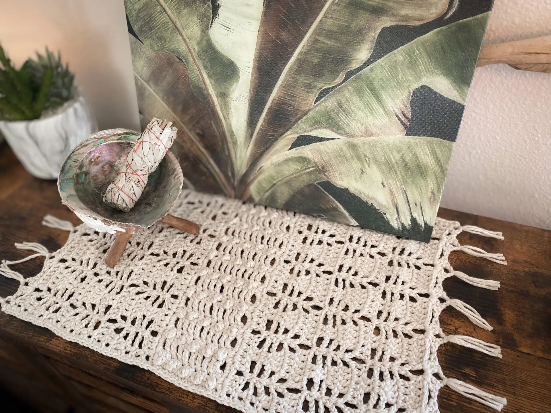 Sage Table Decor