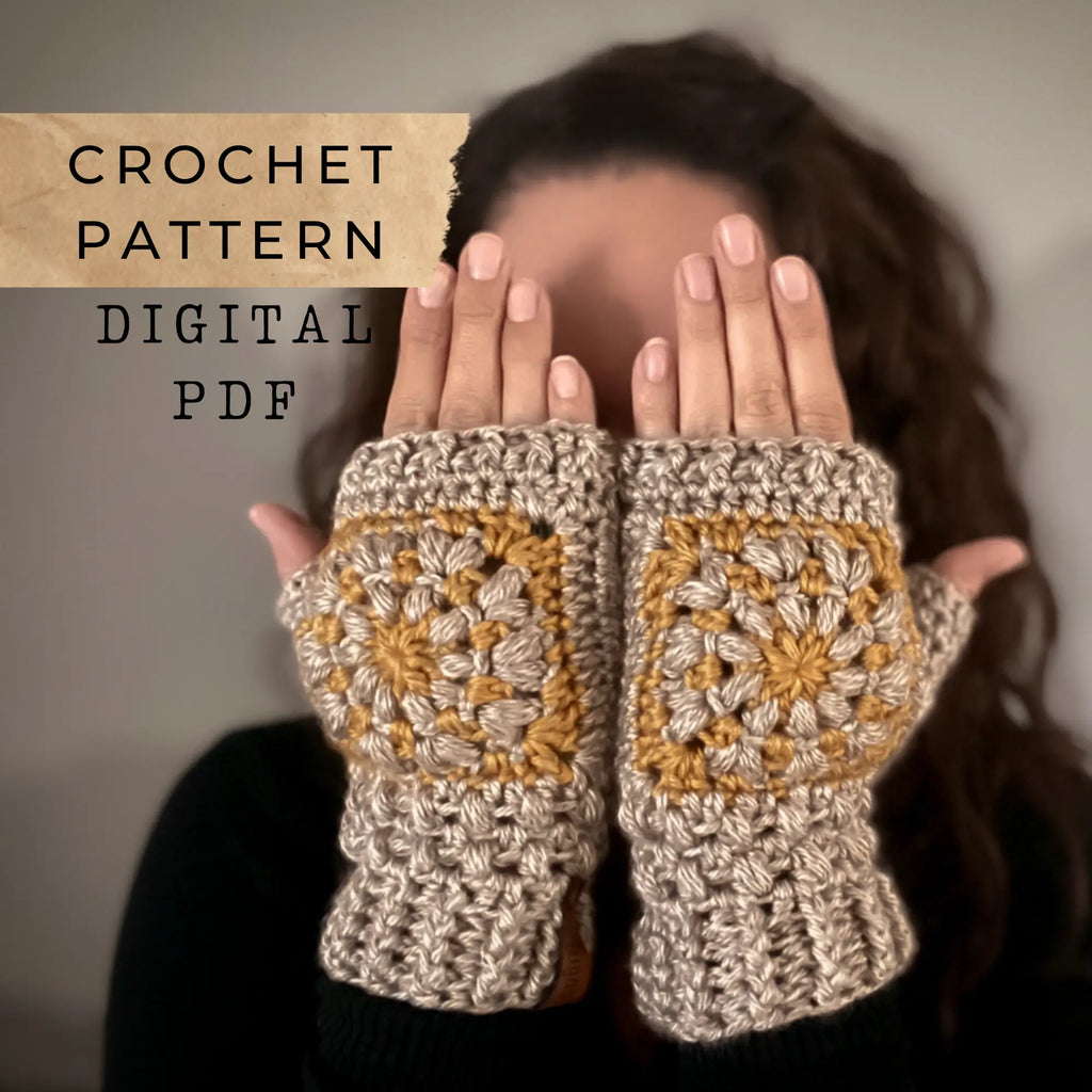 Cascade Café Mitts Crochet Pattern