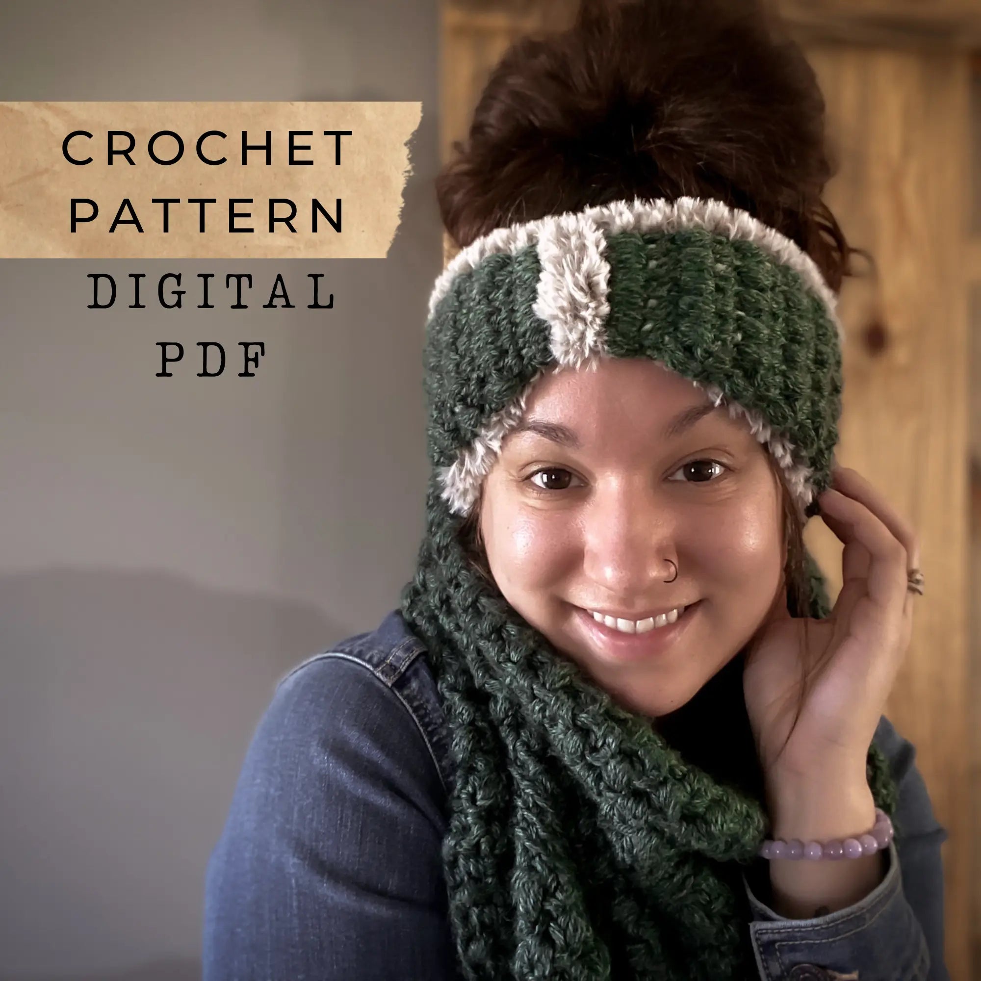 Cascade Ear Warmer Crochet Pattern