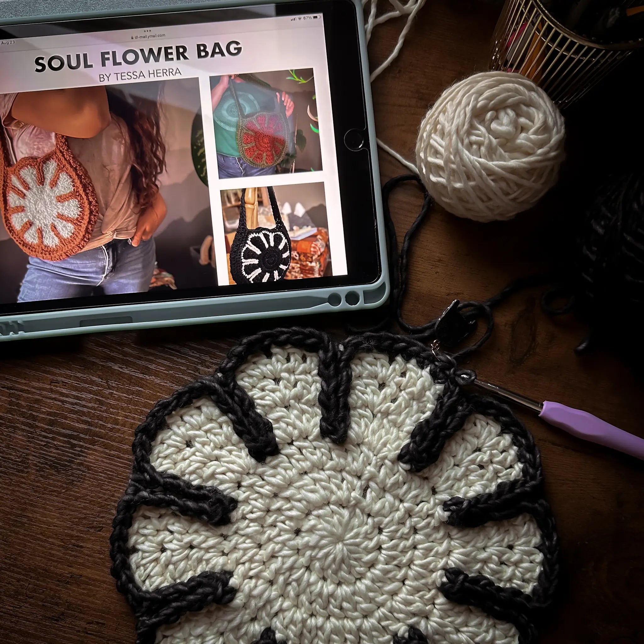 Soul Flower Bag Crochet Pattern