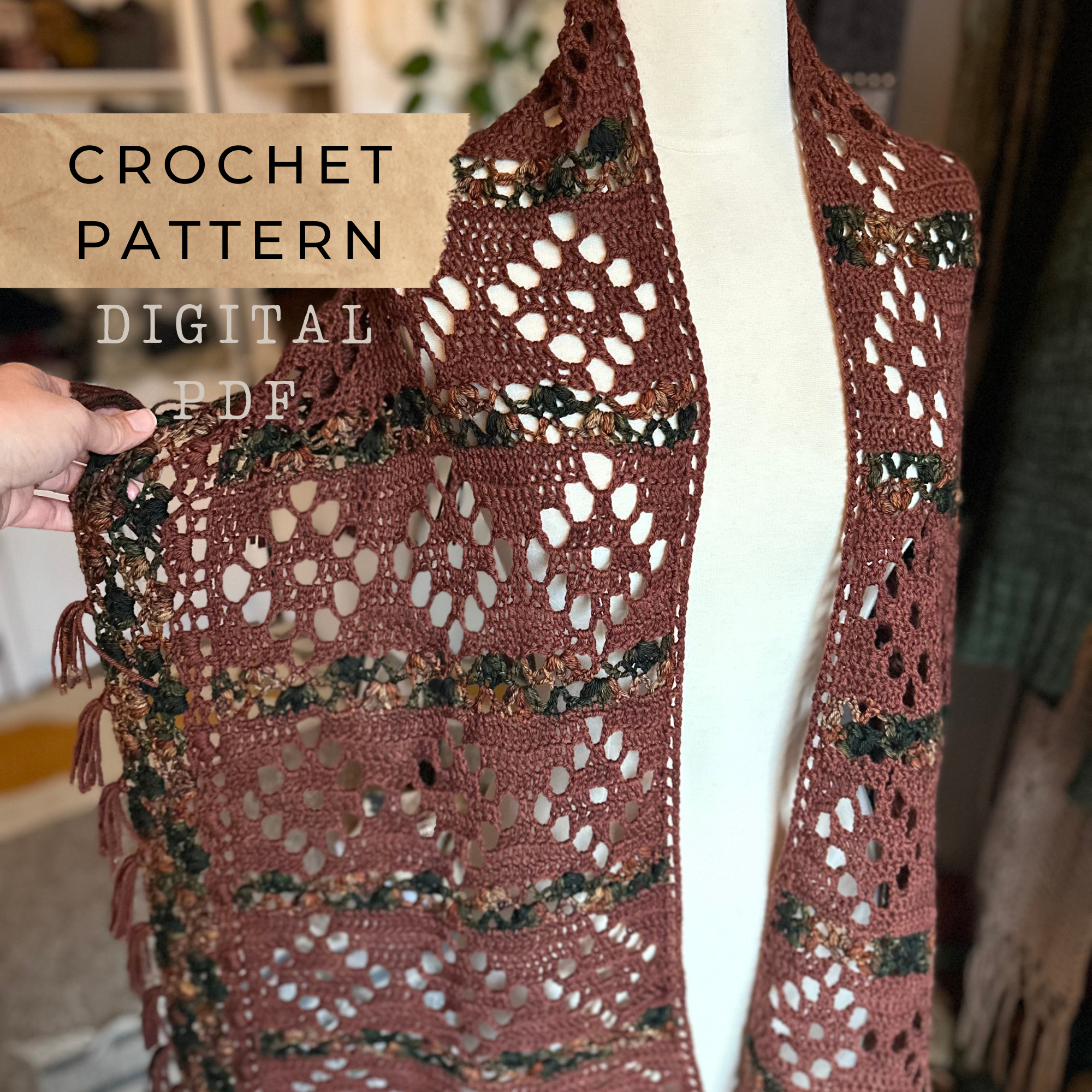 Chromatic Lace Wrap Crochet Pattern