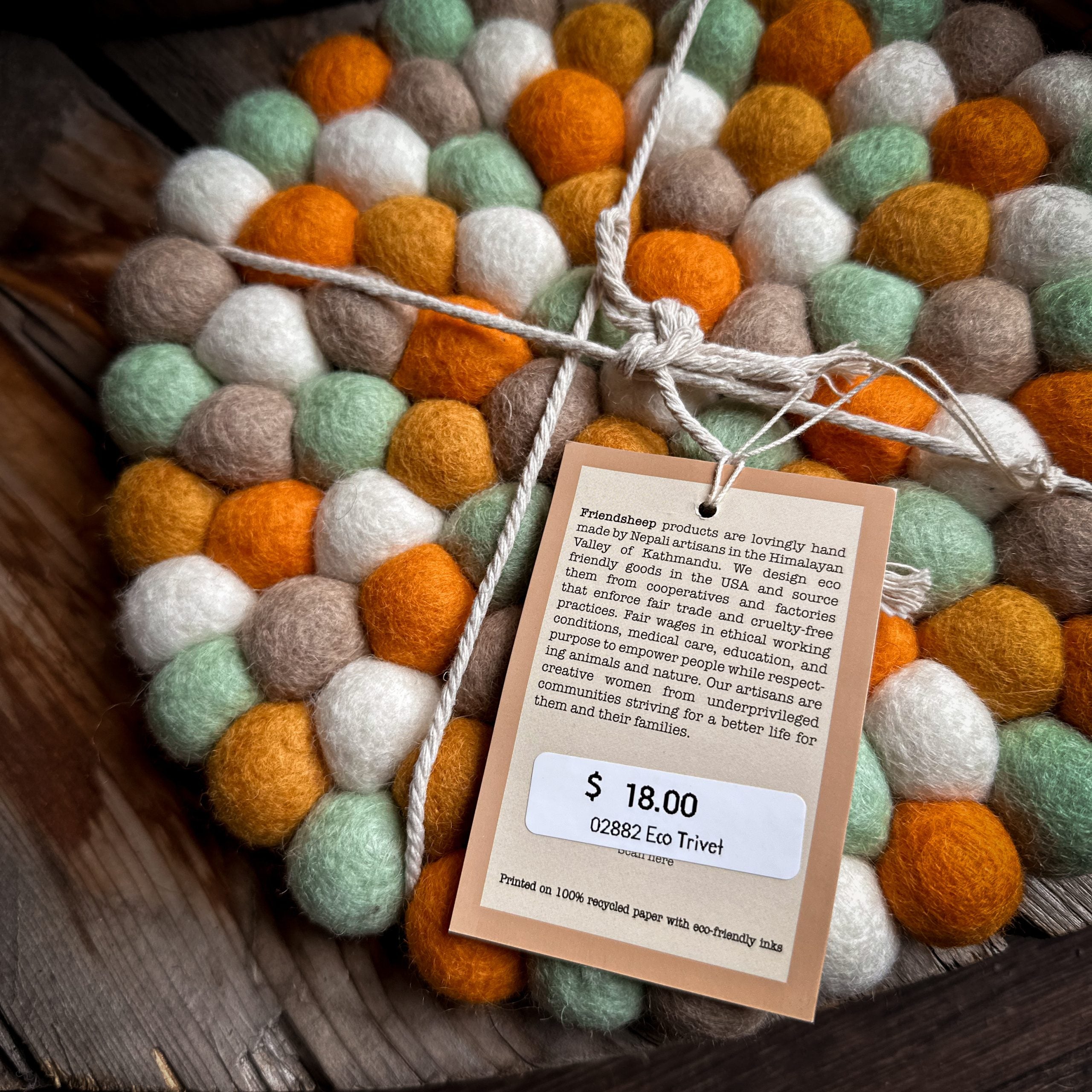 Eco Trivet & Coasters by Friendsheep | Pumpkin Patch