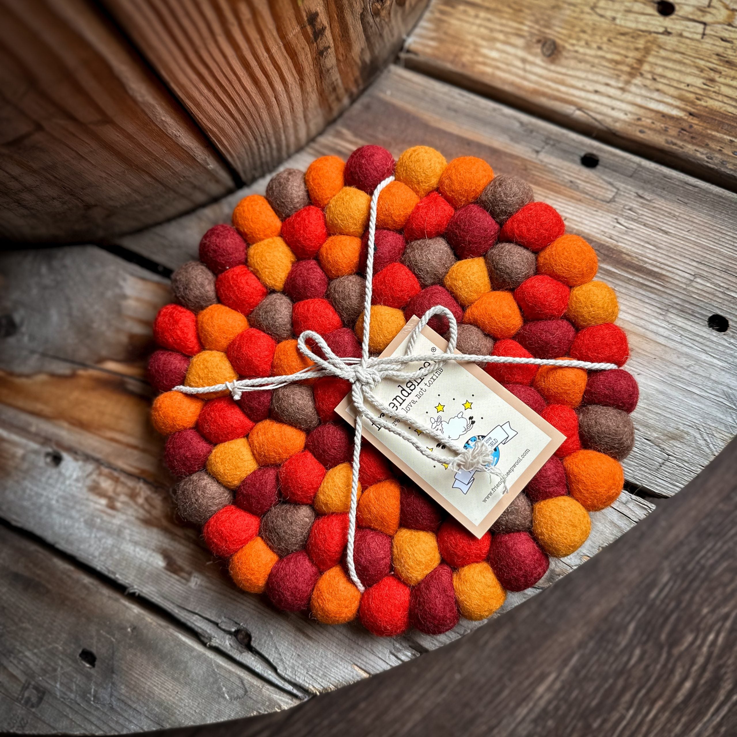 Eco Trivet & Coasters by Friendsheep | Falling Leaves