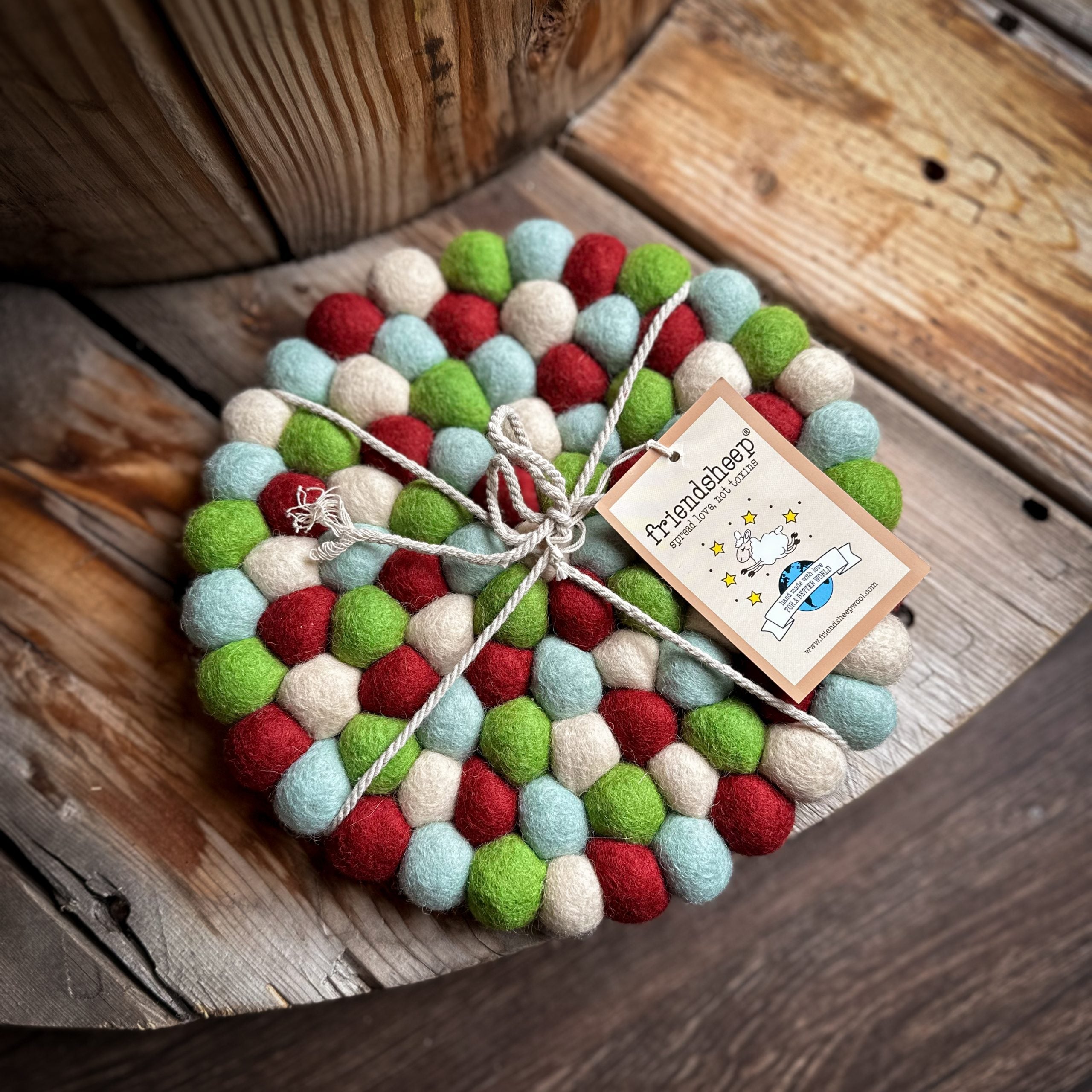 Eco Trivet & Coasters by Friendsheep | Yuletide