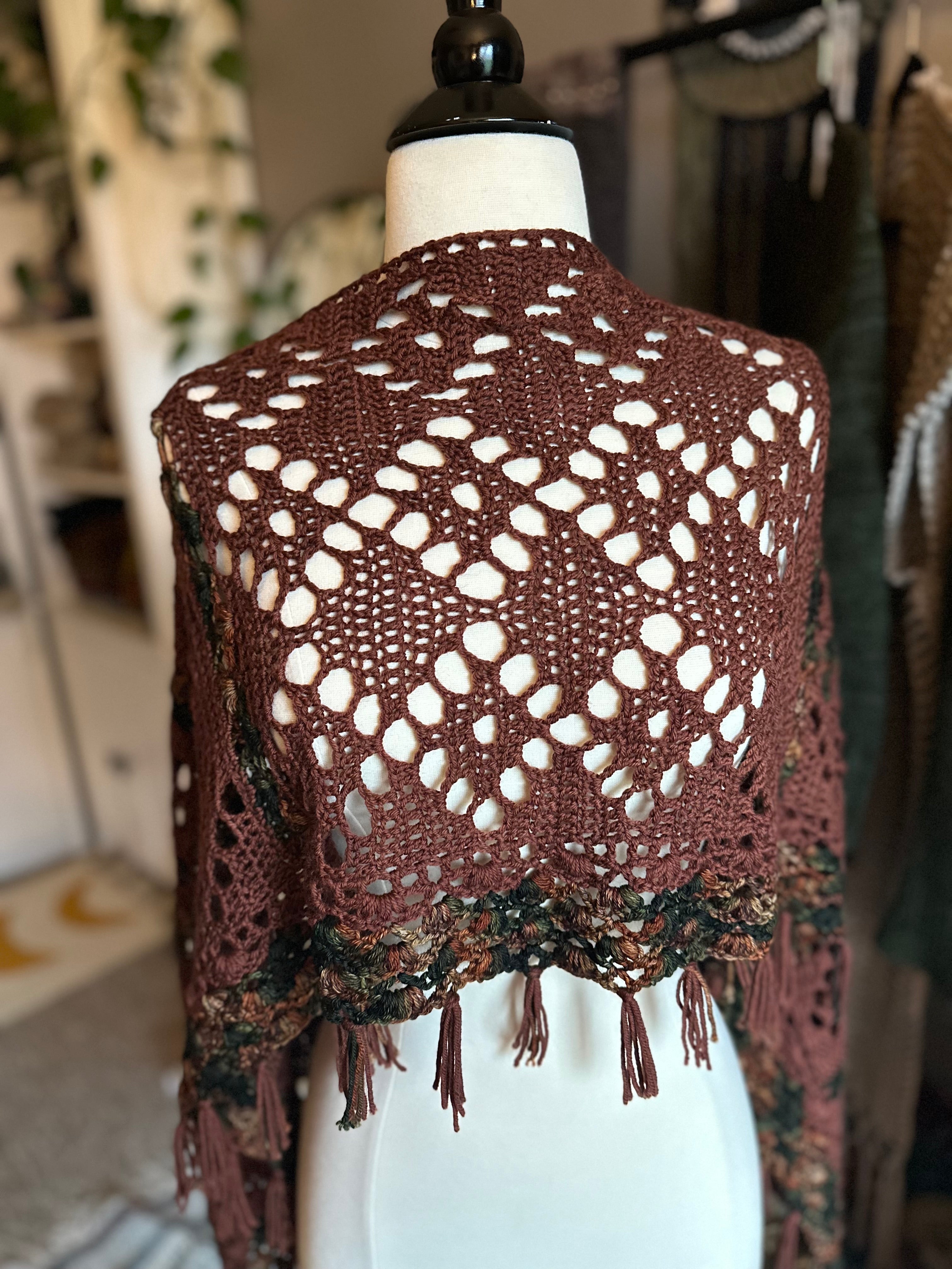 Chromatic Lace Wrap Crochet Pattern