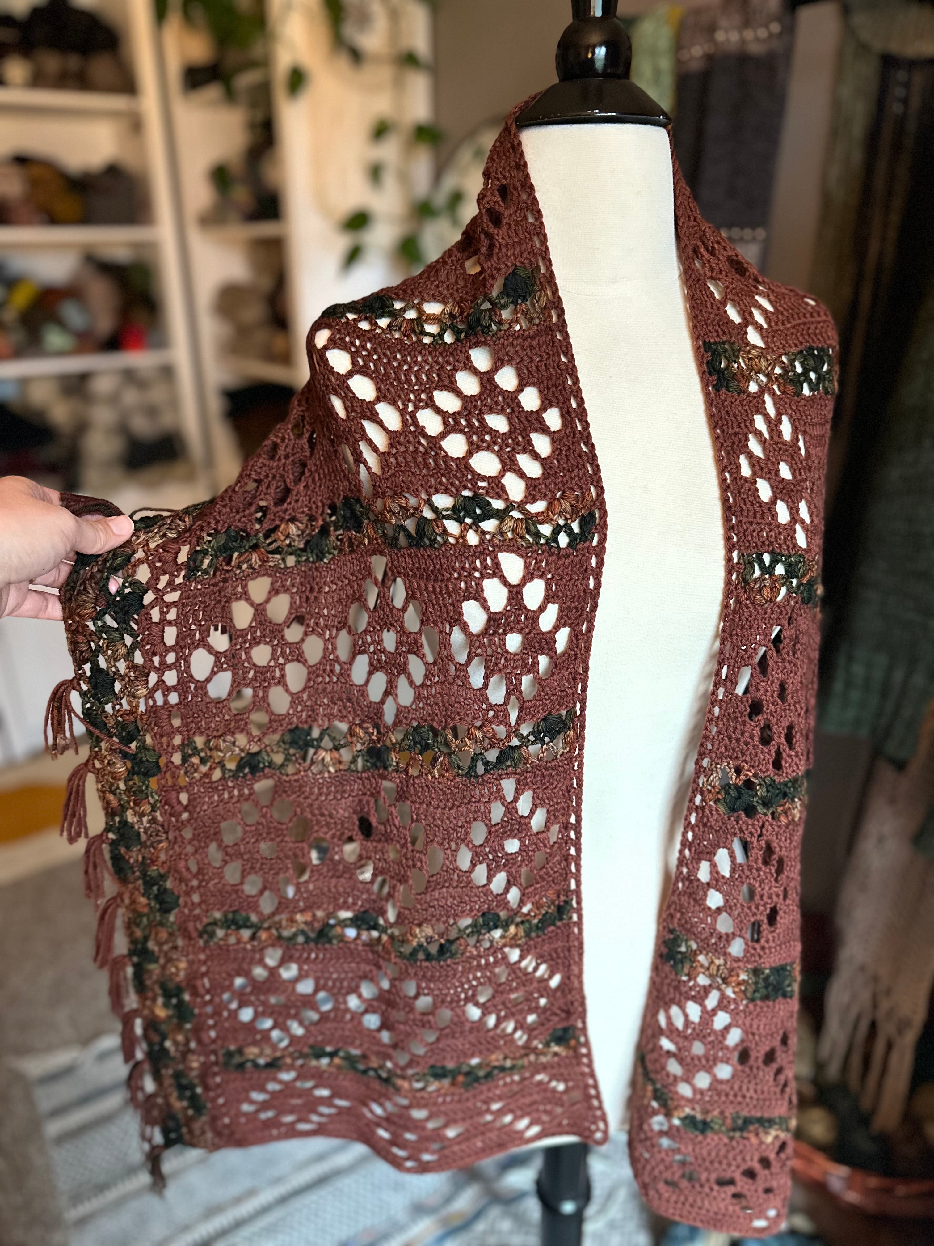 Chromatic Lace Wrap Crochet Pattern