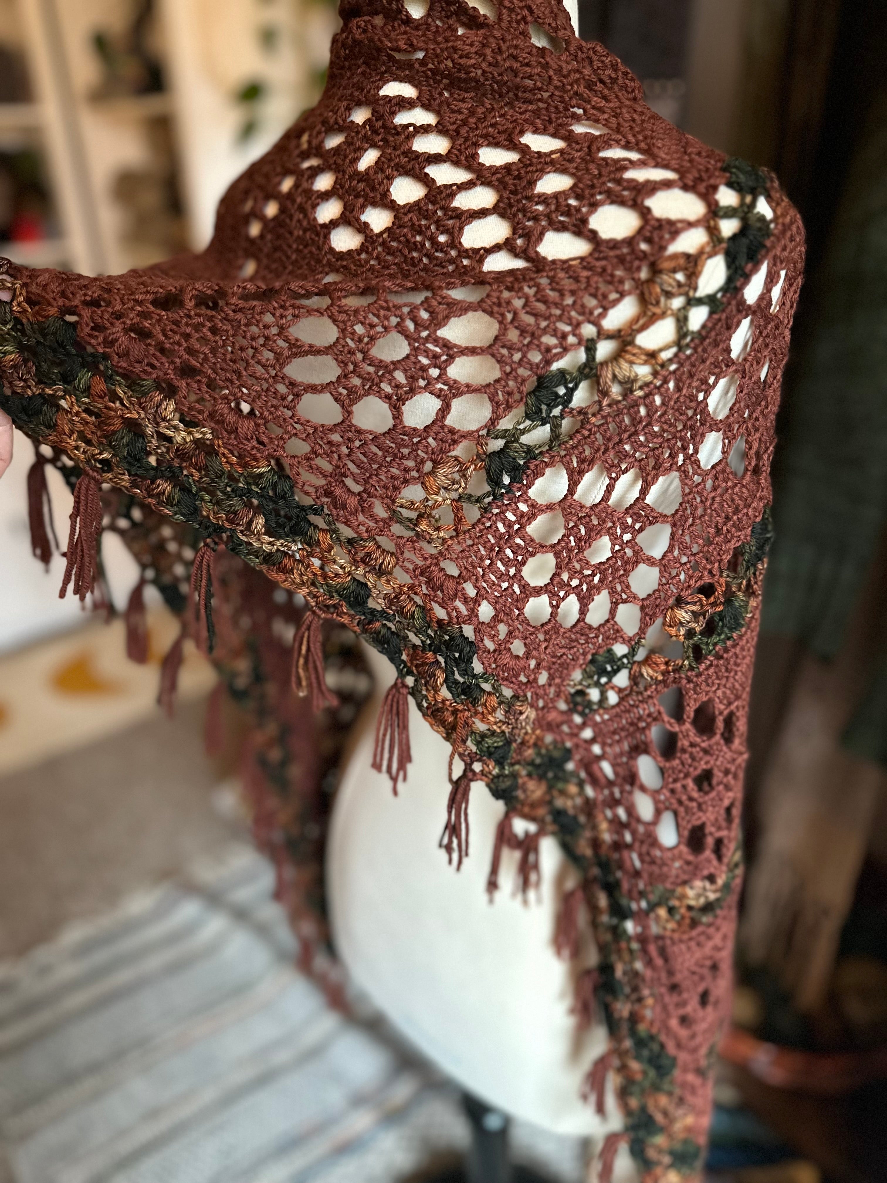 Chromatic Lace Wrap Crochet Pattern