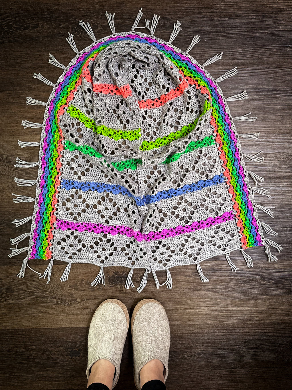 Chromatic Lace Wrap Crochet Pattern