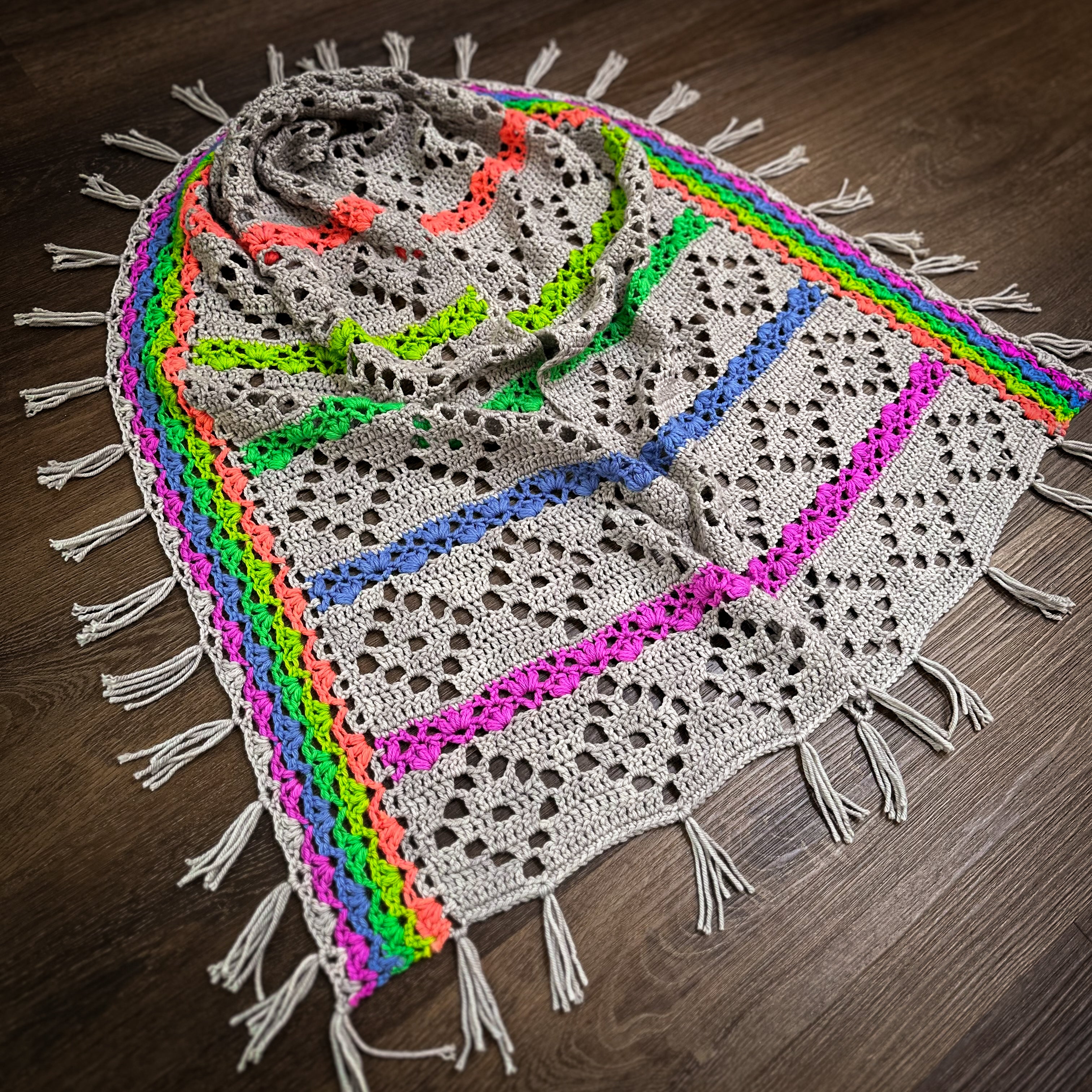 Chromatic Lace Wrap Crochet Pattern