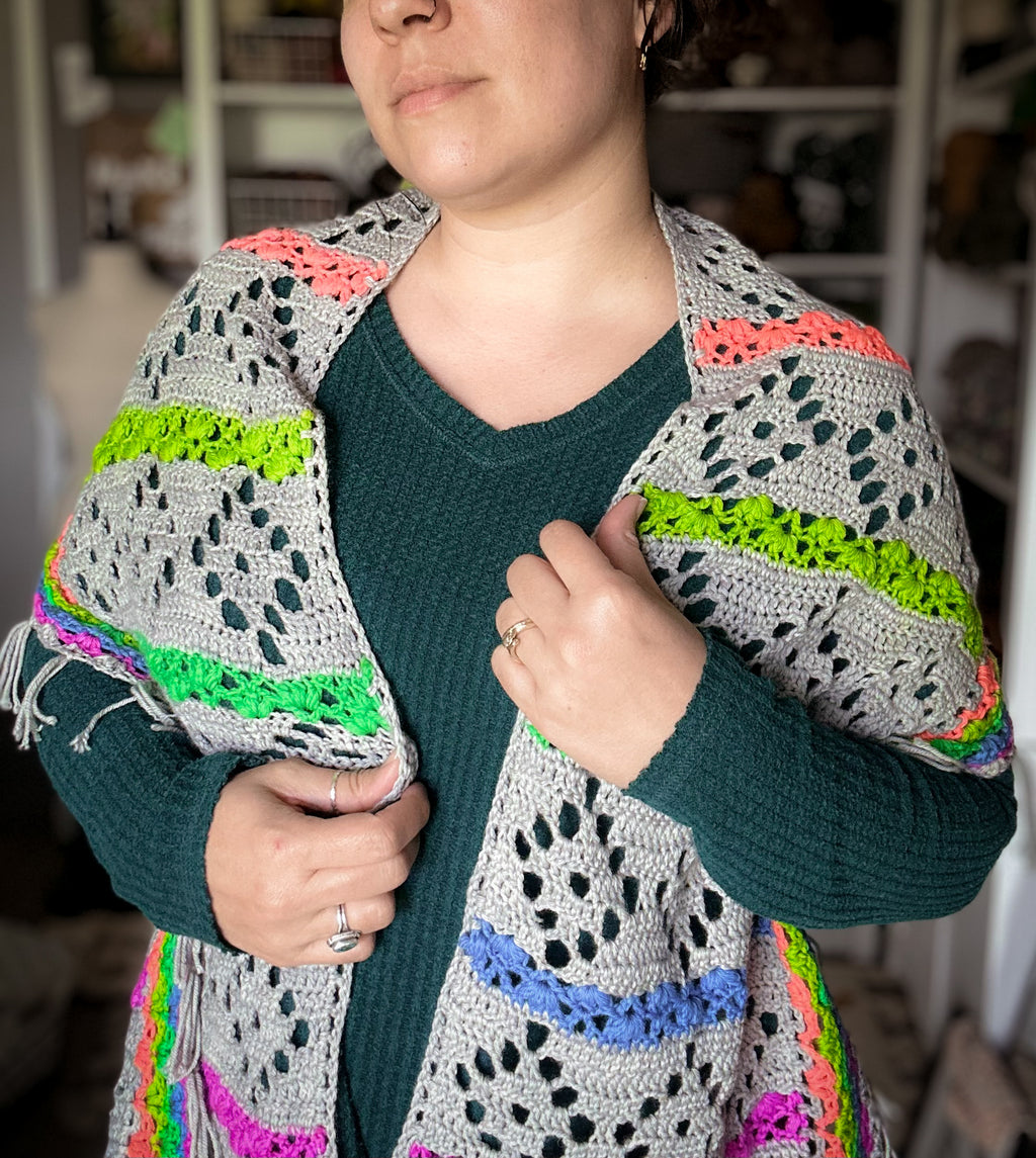 Chromatic Lace Wrap Crochet Pattern