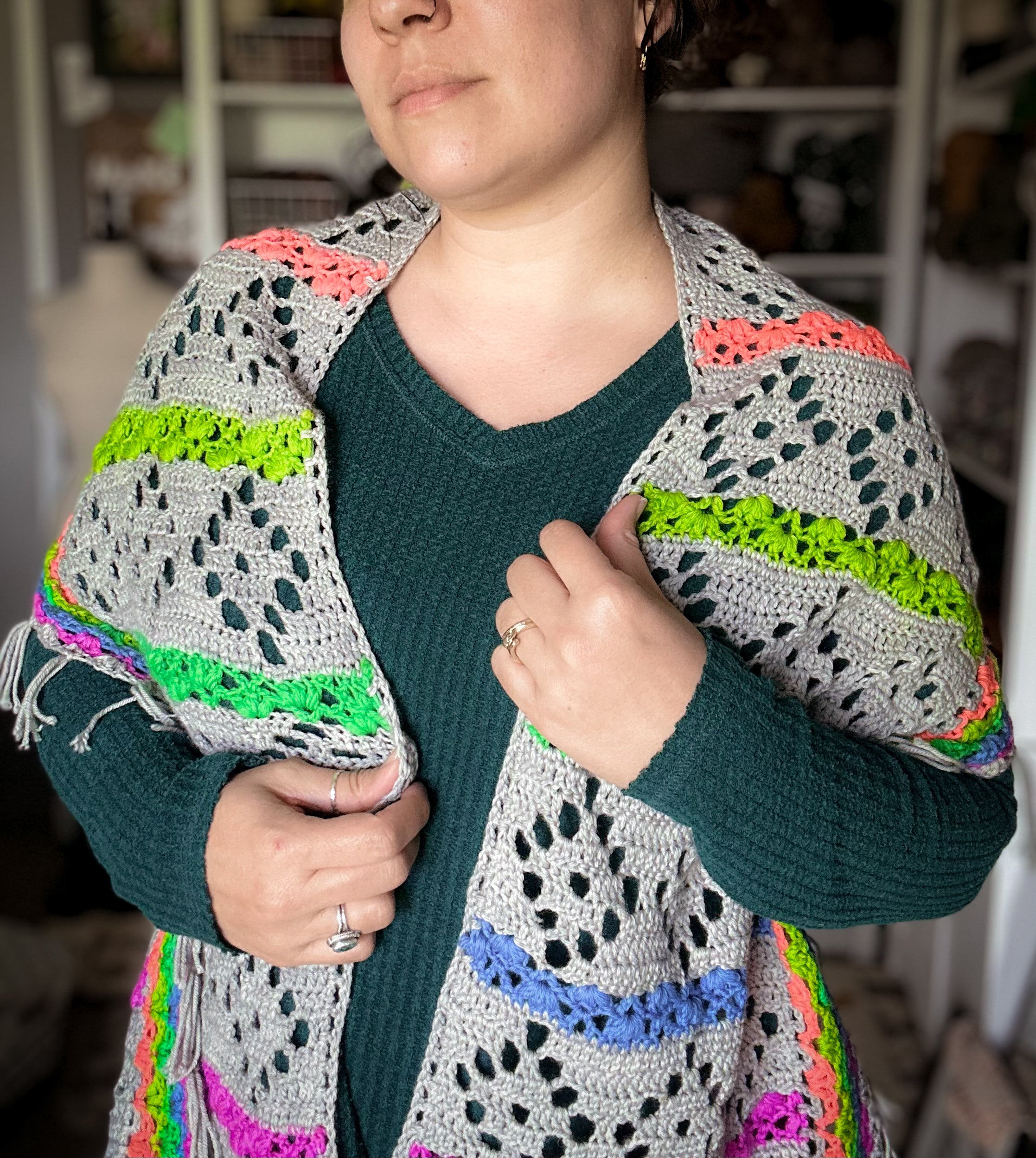 Chromatic Lace Wrap Crochet Pattern