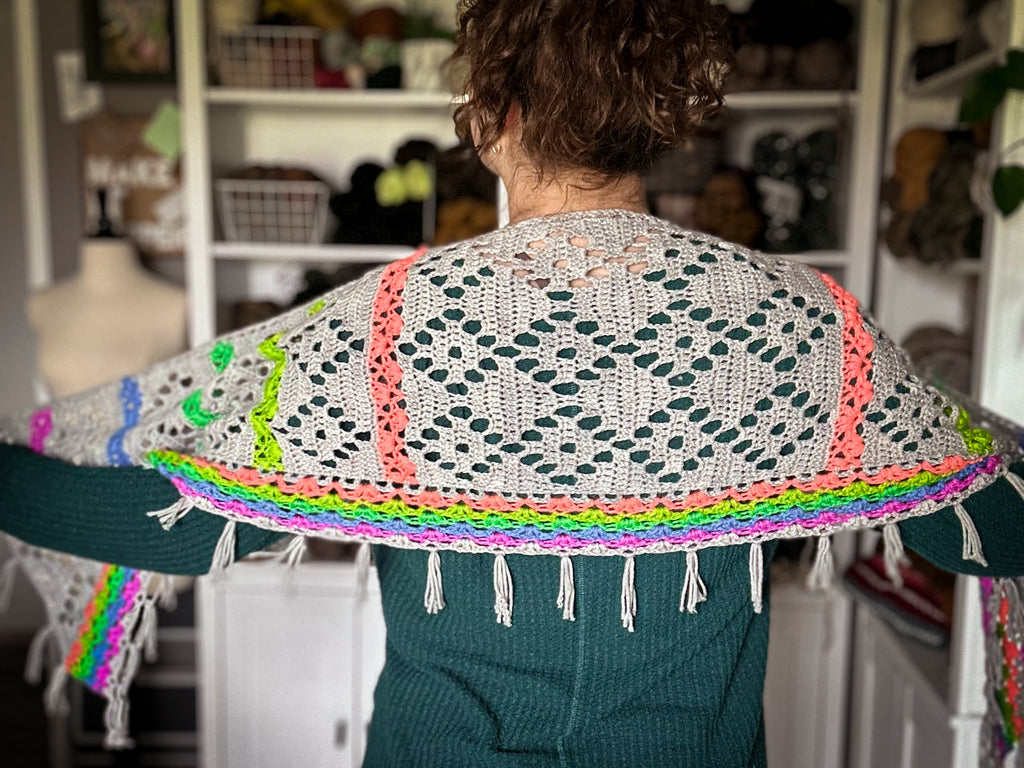 Chromatic Lace Wrap Crochet Pattern