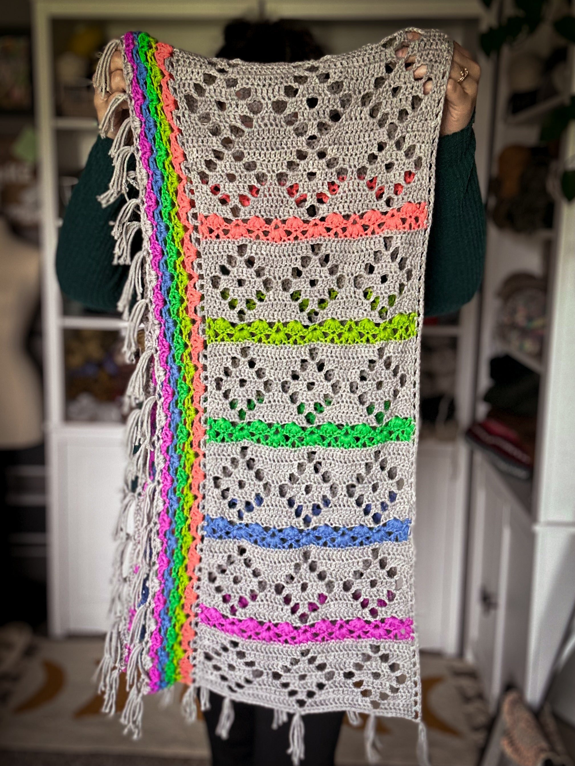 Chromatic Lace Wrap Crochet Pattern
