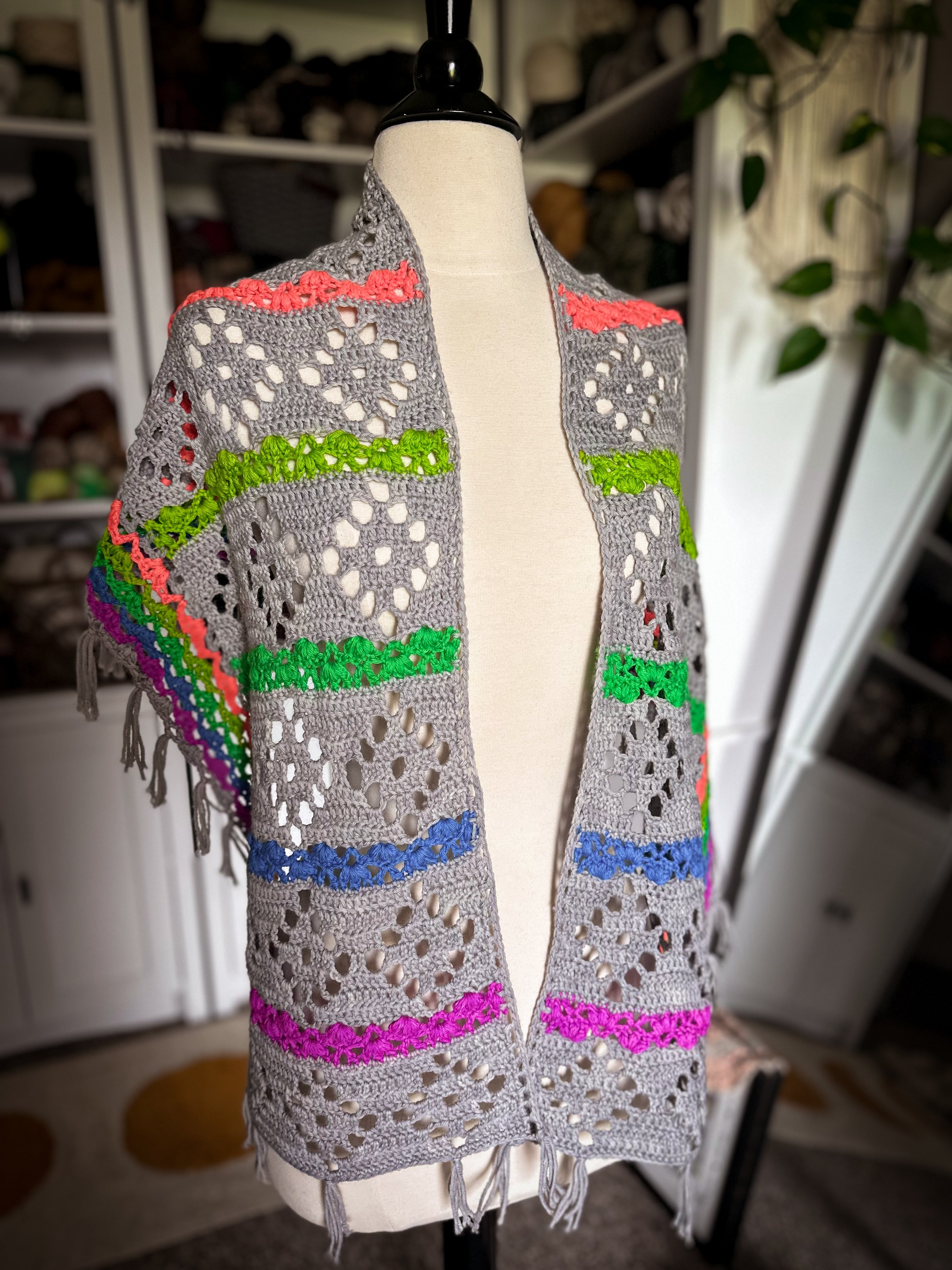 Chromatic Lace Wrap Crochet Pattern