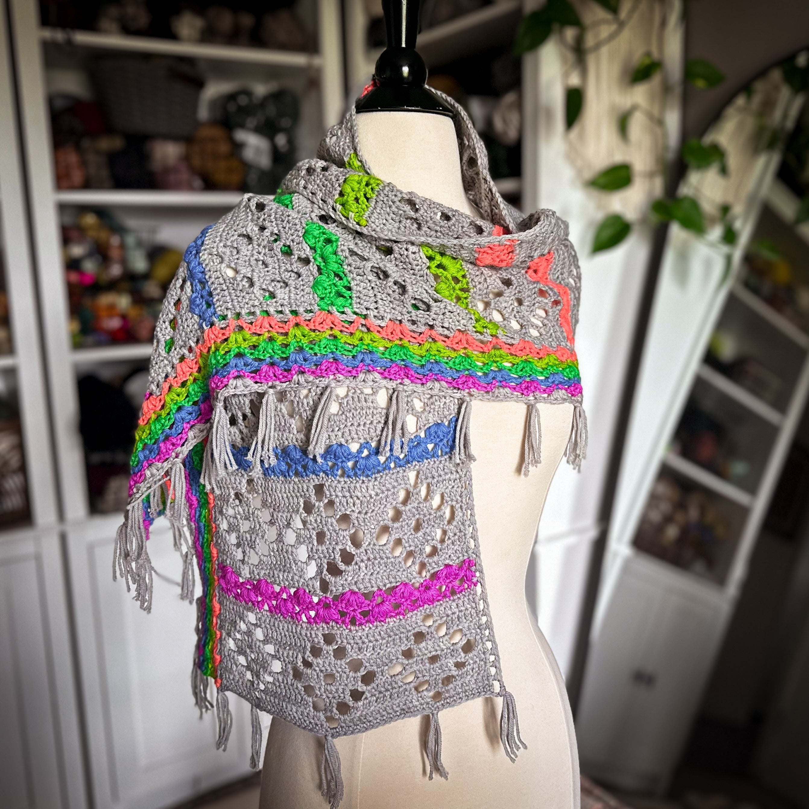 Chromatic Lace Wrap Crochet Pattern