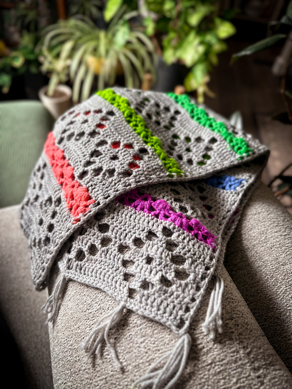 Chromatic Lace Wrap Crochet Pattern