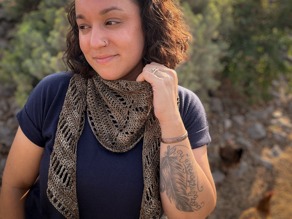Maple Wing Scarf Crochet Pattern