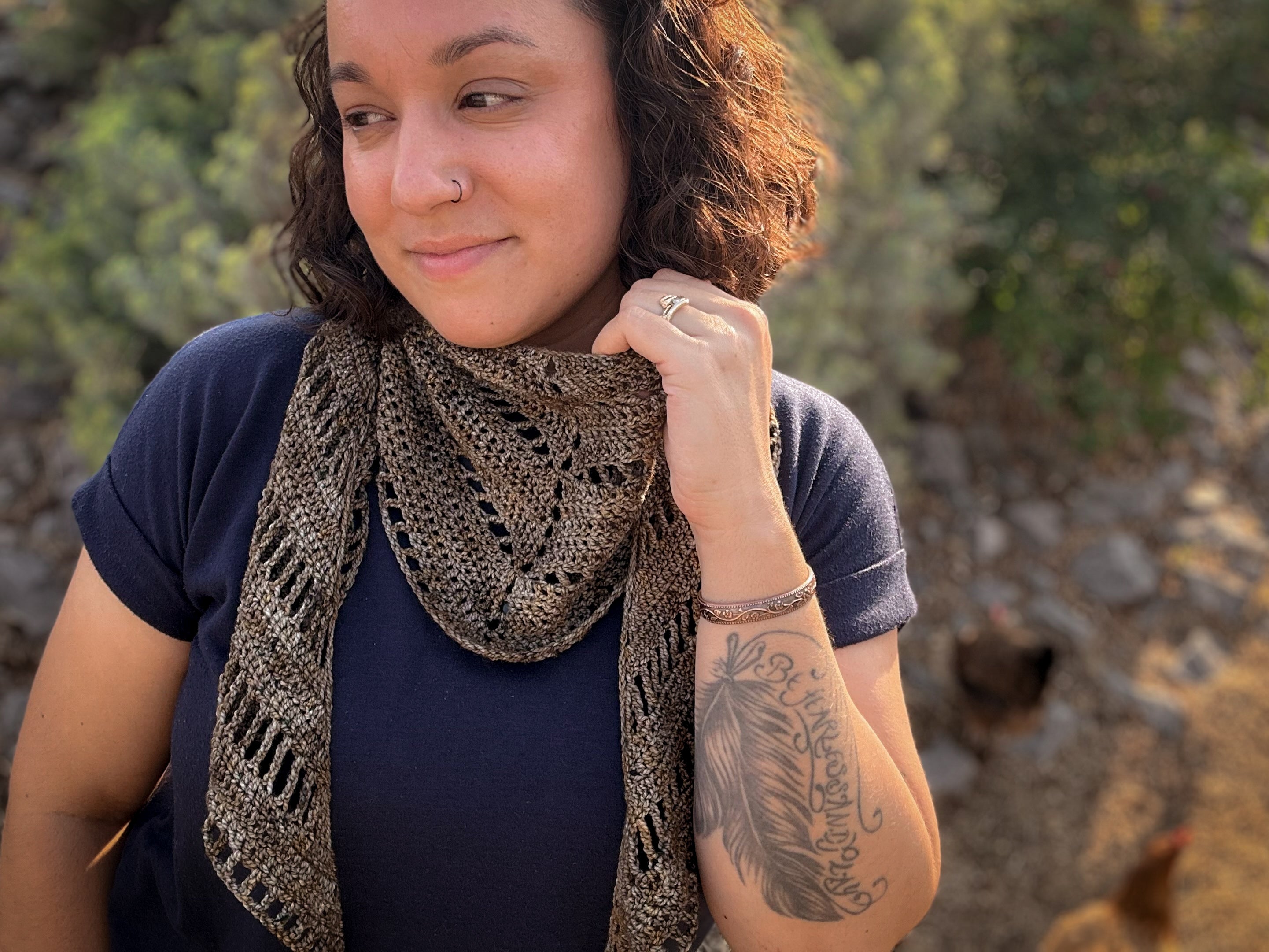 Maple Wing Scarf Crochet Pattern