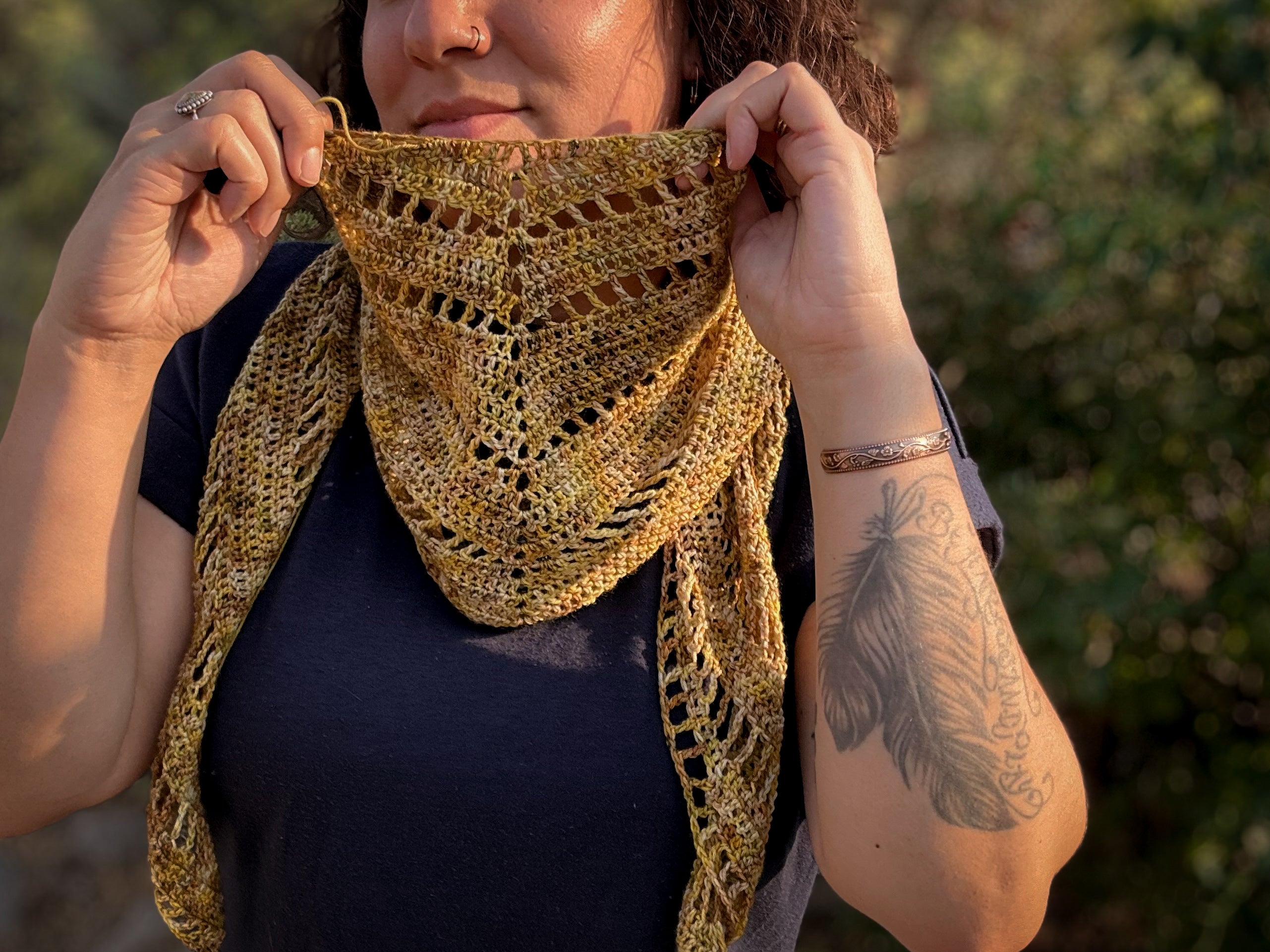 Maple Wing Scarf Crochet Pattern