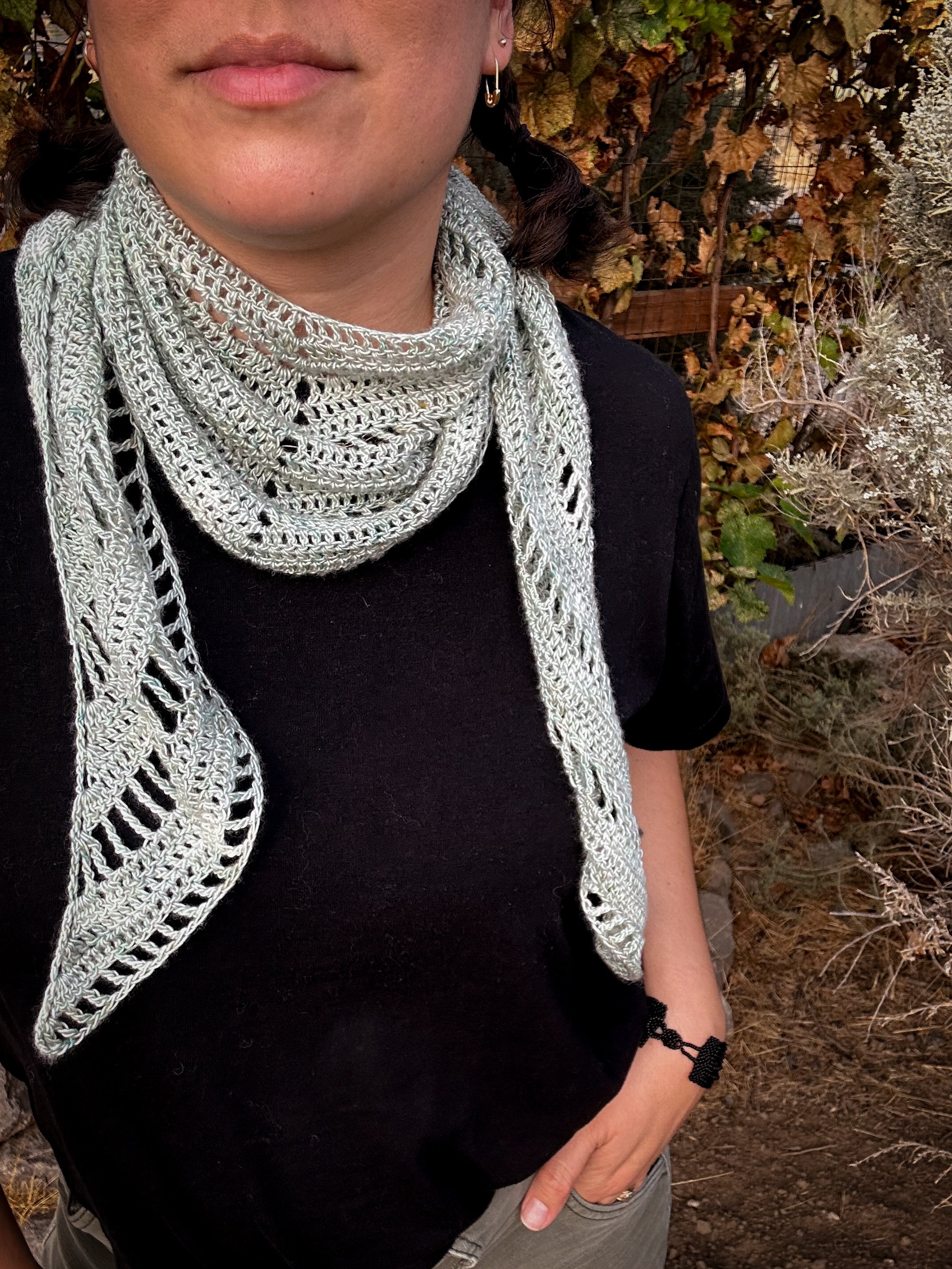 Maple Wing Scarf Crochet Pattern