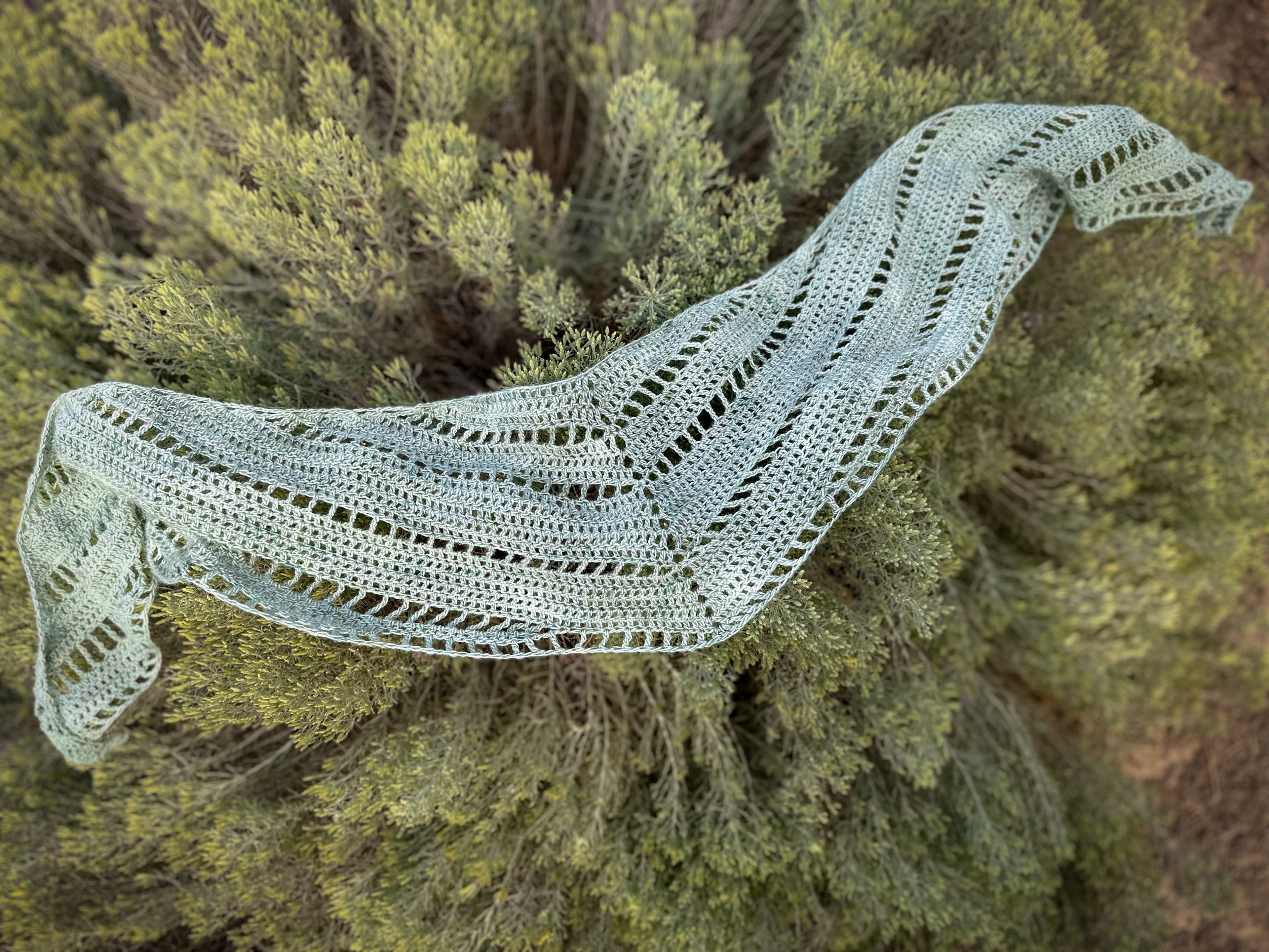 Maple Wing Scarf Crochet Pattern