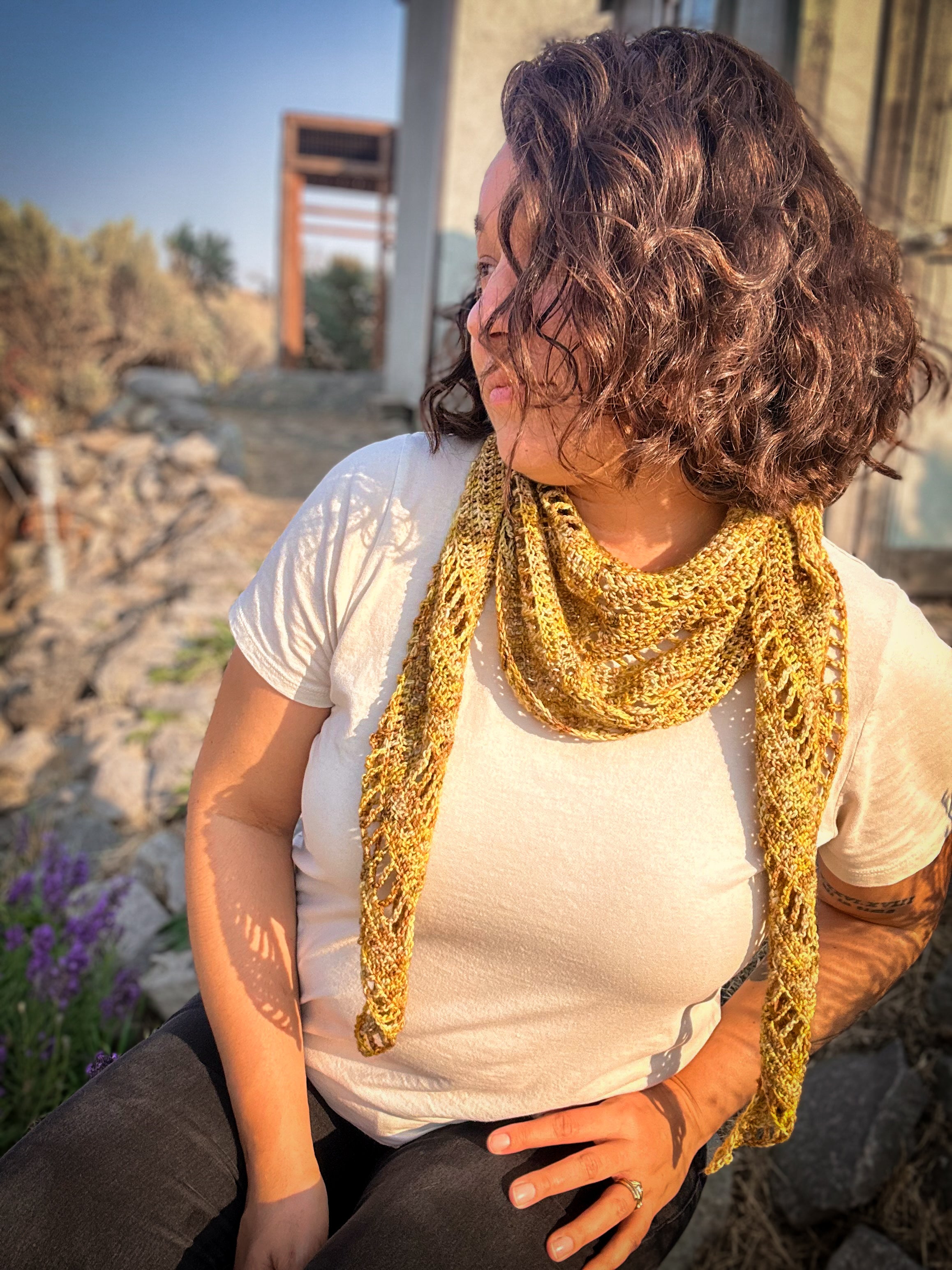 Maple Wing Scarf Crochet Pattern