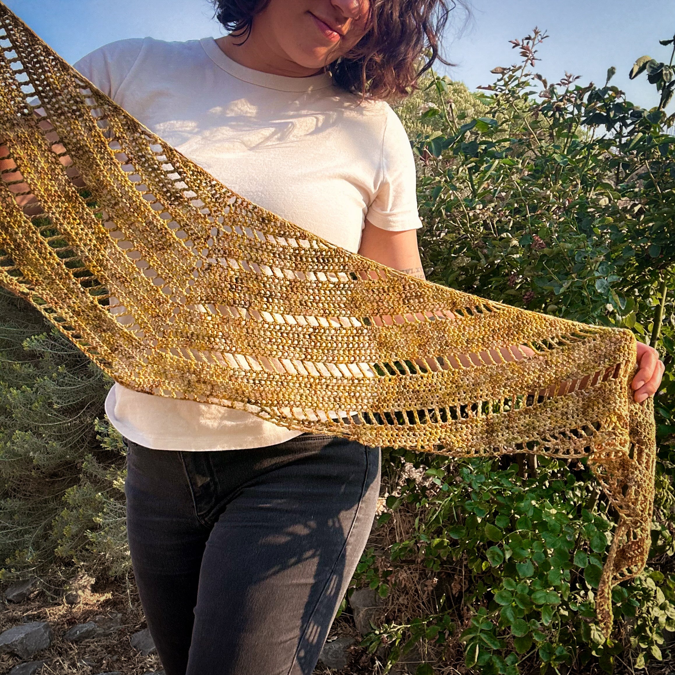 Maple Wing Scarf Crochet Pattern