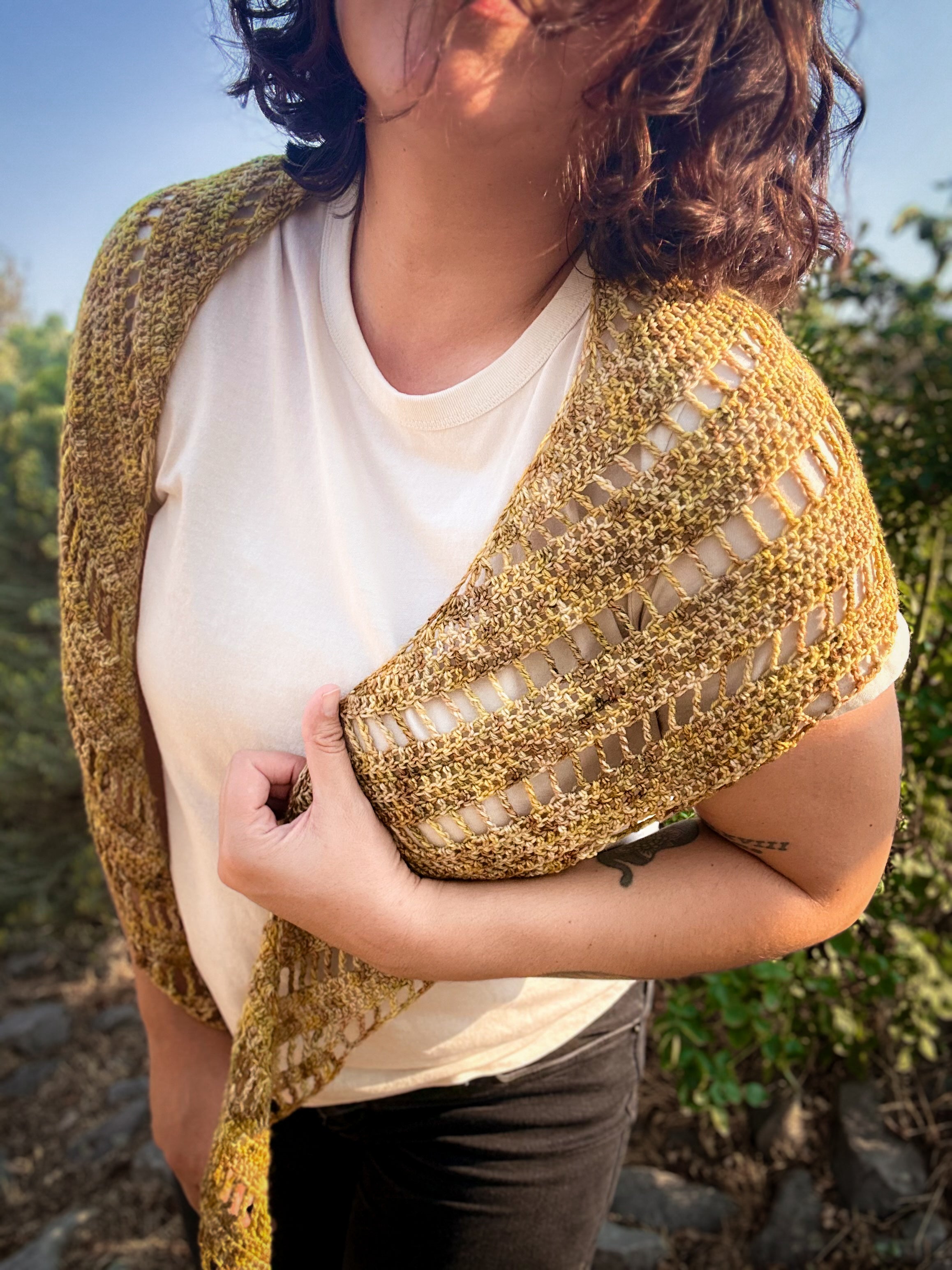 Maple Wing Scarf Crochet Pattern