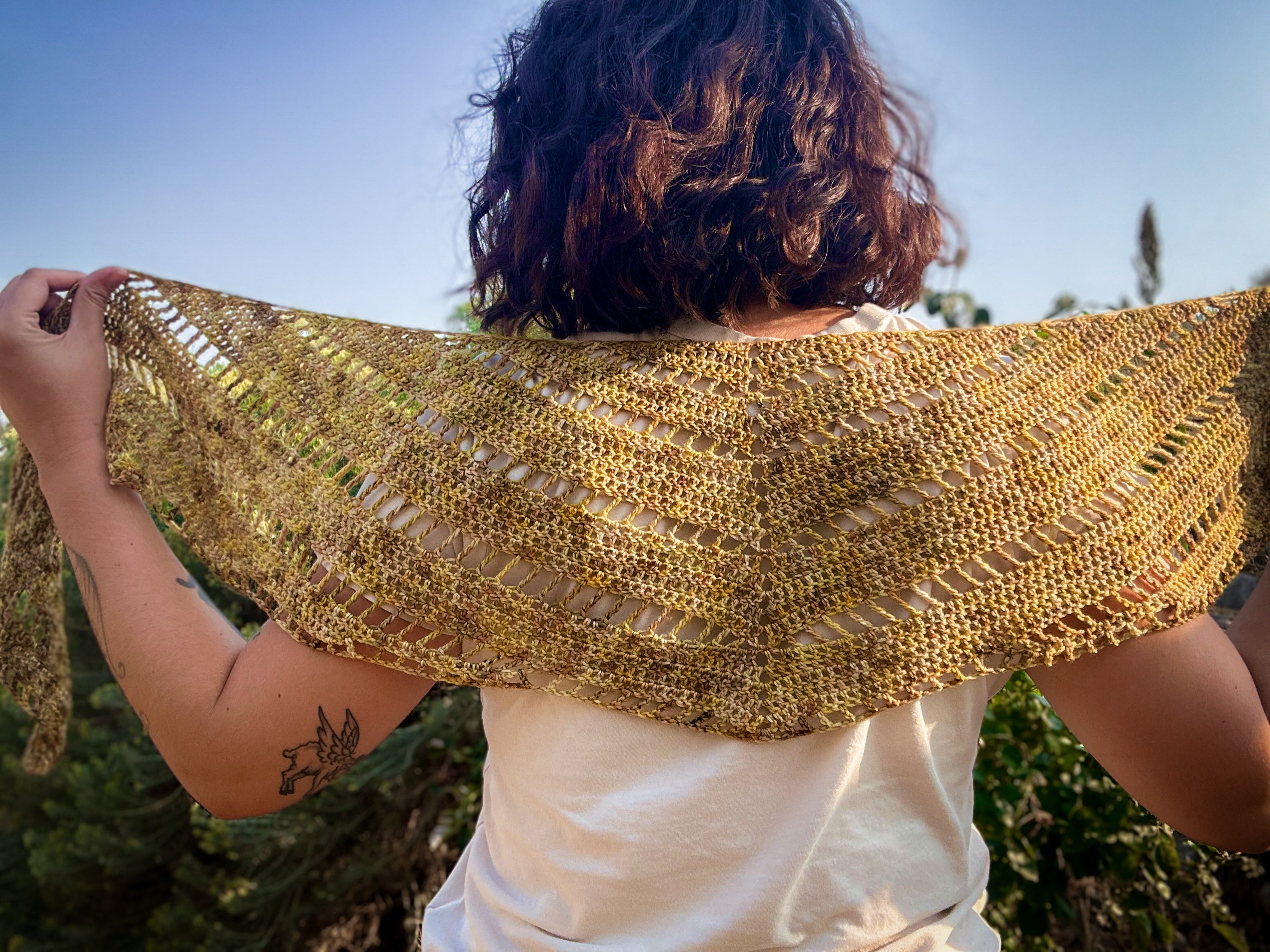 Maple Wing Scarf Crochet Pattern